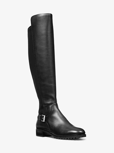 michael michael kors branson stretch leather boot|Branson Stretch Leather Boot .